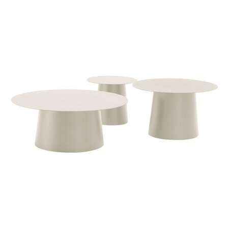Royal seasons® Ronda bijzettafel D 45 x H 39 cm zand - afbeelding 2