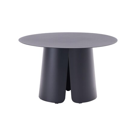 Royal seasons® Ronda bijzettafel D 70 x H 42 cm zwart - afbeelding 1