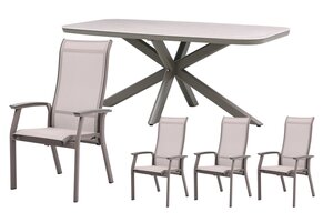 Royal seasons® Sevilla dining set voor 4 personen - afbeelding 1