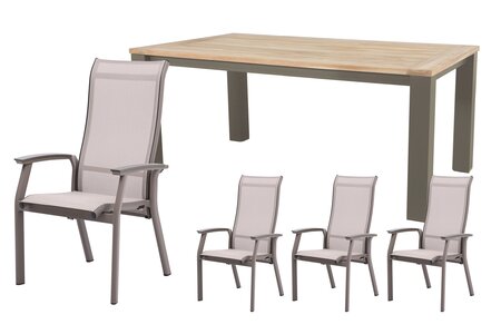 Royal seasons® Sevilla dining set voor 4 personen - afbeelding 1