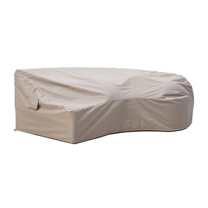 Royal seasons® Siësta beschermhoes voor 3-zitsbank arm rechts beige