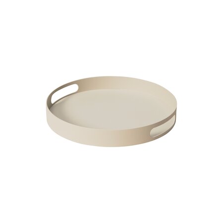 Royal seasons® Siësta dienblad rond D42 cm beige