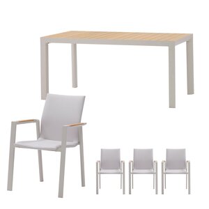 Royal seasons® Solare/Bahia dining set voor 4 personen