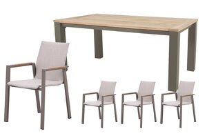 Royal seasons® Solare dining set voor 4 personen - afbeelding 1