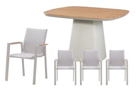 Royal seasons® Solare/Marina dining set voor 4 personen - afbeelding 1