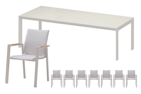 Royal seasons® Solare/Noordwijk dining set voor 8 personen - afbeelding 1