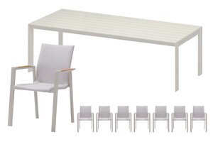 Royal seasons® Solare/Noordwijk dining set voor 8 personen
