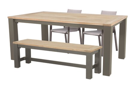 Royal seasons® Solare stoel-bank dining set voor 4 personen - afbeelding 1