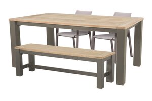 Royal seasons® Solare stoel-bank dining set voor 4 personen - afbeelding 1