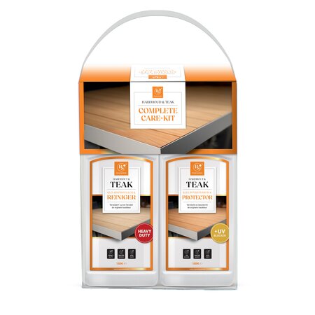 Royal seasons® Teak & Hardhout Care kit reiniger en kleurbeschermer 2 x 1000ml
