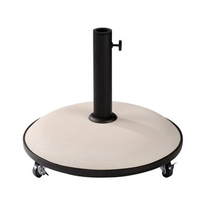 Royal seasons® Tirana parasolvoet 25kg cream op wielen rond