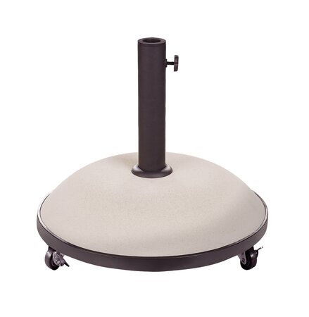 Royal seasons® Tirana parasolvoet 35kg cream op wielen rond
