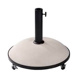 Royal seasons® Tirana parasolvoet 50kg cream op wielen rond